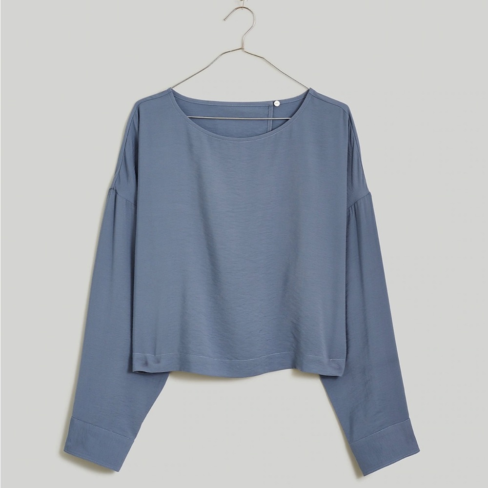 Madewell Relaxed Tulip-Back Top XS NWT